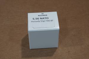 lot 454 image: 30 5.56mm 55 Gr Hornady FMJ BT Ammo