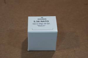 lot 463 image: 30 5.56mm 69 Gr Sierra HP BT Match Ammo