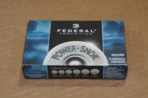 lot 482 image: 5 Federal Power Shok 12 Gauge 2-34 00 Buck Shot Shotshells