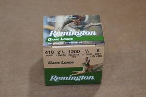 lot 503 image: 20 Remington Game Load .410 Bore 2-12 6 Shot Shotshells