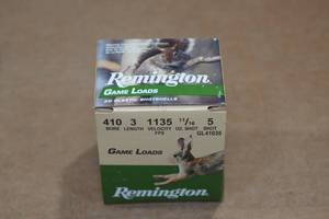 lot 504 image: 20 Remington Game Load .410 Bore 2-12 5 Shot Shotshells