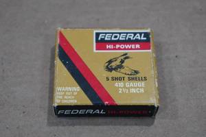 lot 505 image: 5 Federal Hi-Power .410 Bore 2-12 Rifled Slugs