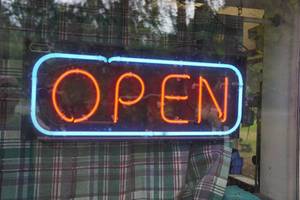 lot 1J image: Vintage Neon Open Sign