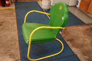 lot 70 image: John Deere Metal Chair