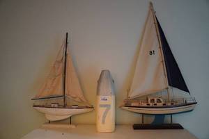 lot 229 image: Sailboat and Buoy Dcor