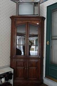 lot 202 image: Corner Curio Cabinet
