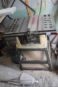 lot 179 image: Pro-Tech 10 Table Saw with Stand