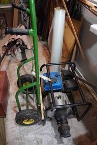 lot 186 image: Pacific Hydrostar 3 Gas Powered Trash Pump with Dolly