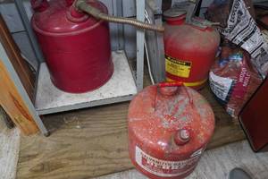 lot 193 image: Metal Gas Cans