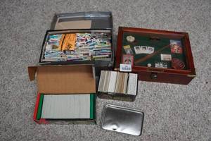 lot 253 image: Baseball and Football Cards