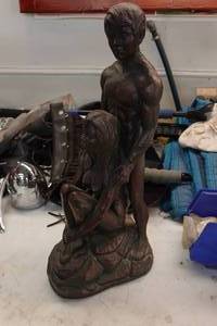 lot 76 image: Vintage Man and Woman Statue by Marwal