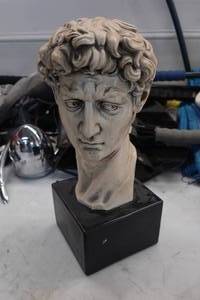 lot 78 image: Bust of Michelangelos David by Marwal