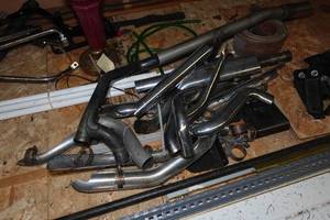 lot 484A image: Assorted Harley Parts, Handlebars, Pipes