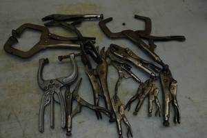 lot 233 image: Assorted Vise Grips and Clamps