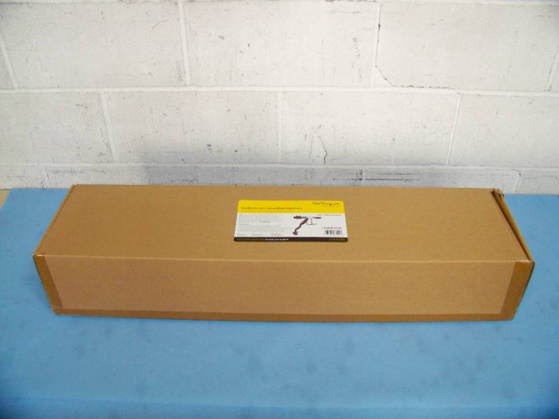 lot 42 image: StarTech Dual Monitor Arm Mount with Synced Height Adjustment - NEW IN BOX