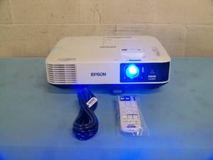 lot 5 image: Epson PowerLite 2155W Home Theater Widescreen Full HD 3LCD 5000-Lumen Projector  Projection System