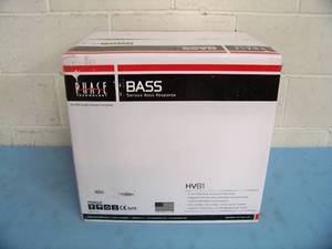 lot 30 image: Phase Technology BASS Down-firing 8 Subwoofer  Sub, model HV1 - NEW IN BOX