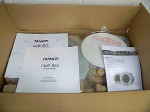lot 49 image: Tannoy 8 Full Range Ceiling Loudspeakers  Speakers, CMS 803 DCQ