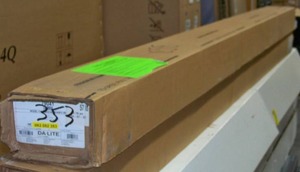 lot 24 image: Da-Lite Model C (79041) 119 Diagonal Projection  Movie Screen - NEW IN BOX