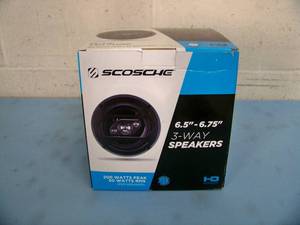 lot 31 image: (2) SCOSCHE 6.5-6.75 3-Way Speakers - NEW IN BOX