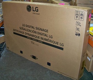 lot 10 image: LG 75 LED 4K UHD Digital Signage Display 75UH5F-H - NEW IN BOX