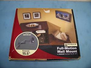 lot 75 image: SANUS Full-Motion Wall Mount for 15-37 Monitors  Televisions  TVs