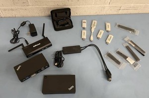 lot 125 image: Miscellaneous LOT of IBM ThinkPad & InFocus Computer & Presentation Items & Accessories