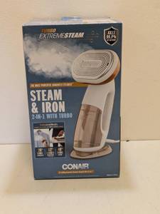 lot 14 image: CONAIR TURBO EXTREME STEAM 2-IN-1 W TURBO STEAM & IRON