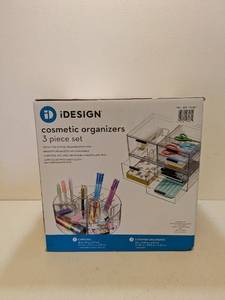 lot 23 image: NEW I DESIGN COSMETIC ORGANIZER 3PC. SET