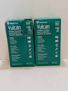 lot 33 image: (2) MEDIACOM VULCAN XL NITRILE GLOVES