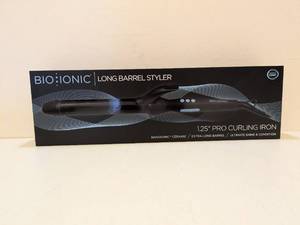 lot 41 image: BIOIONIC LONG BARREL STYLER 1.25 PRO CURLING IRON