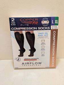 lot 45 image: COPPERFIT ELITE COMPRESSION SOCKS LXL