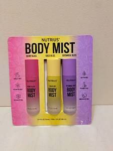 lot 51 image: NUTRIUS BODY MIST 3PK.