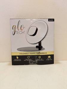 lot 69 image: GLO TECH FOLDABLE TRAVEL LED MIRROR