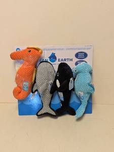 lot 120 image: CLEAN EARTH COLLECTION PET TOYS 4PK.