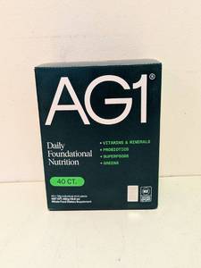 lot 130 image: AG1 DAILY FOUNDATIONAL NUTRITION 40CT.