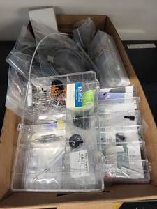 lot 14L image: Collection of Laboratory Tubing, Filters, Fittings, and Pressure Switch