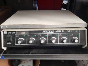 lot 22L image: Lab-Line Mistral Multi-Stirrer Model L113 Laboratory Stirrer