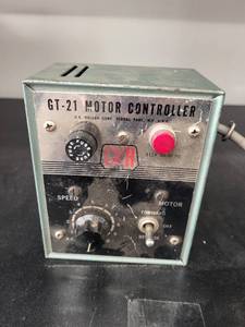 lot 39L image: G.K. Heller GT-21 Motor Controller 115V AC Vintage Unit