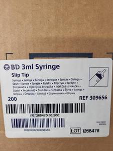 lot 46L image: BD 3ml Syringe Slip Tip Sealed Box