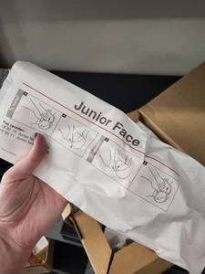 lot 99L image: Box of Junior Face Medical Respirator Masks, Individually Packaged