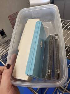 lot 101L image: Lot of Laboratory Dissection Tools and Syringes in Storage Box