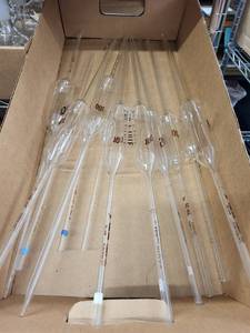 lot 115L image: Collection of Kimax 50 mL and 100 mL Glass Volumetric Pipettes