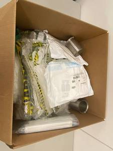 lot 167L image: Lot of PPE and Lab Accessories Coveralls, Gloves, Chromatography Items 3XL