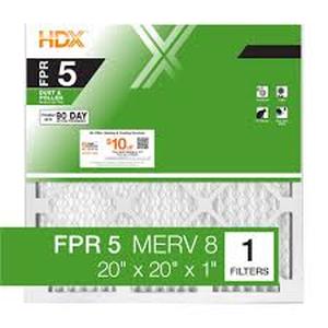 lot 25 image: HDX 20 in. x 20 in. x 1 in. Standard Pleated Furnace Air Filter FPR 5, MERV 8 (12-Pack)  Customer Returns See Pictures