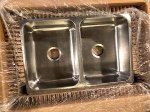 lot 63 image: Angelico 18 Gauge 15 in. Stainless Steel Drop-In Bar Sink in Brushed by SINKOLOGY  Customer Returns See Pictures