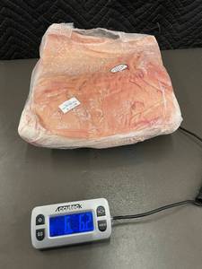 lot 7 image: Frozen Pork Belly Slab 6 lbs 6.3 oz