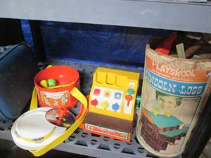 lot 431 image: Vintage Fisher Price toys, Lincoln ...