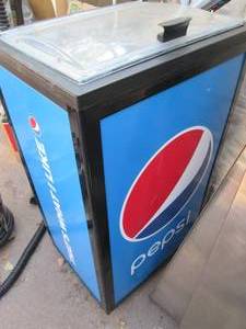 lot 12 image: Near new Pepsi branded reach in ref...