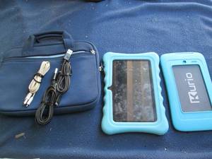 lot 45 image: Pair of kid-in-mind tablets with ch...